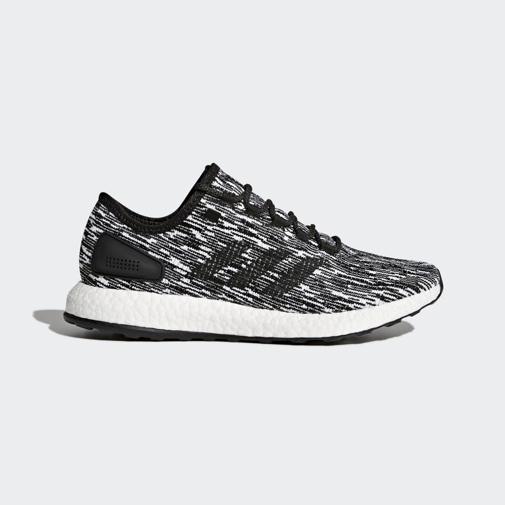 Adidas Men's Pureboost Running Shoes Black/White Ireland BB6280